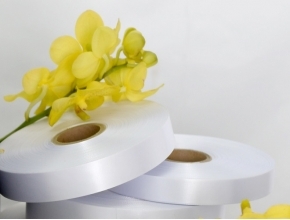 PS-7032: POLYESTER SATIN KHÔNG BIÊN, 1 MẶT BÓNG PHỔ THÔNG