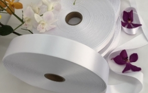 WS-7811: CHẤT LIỆU IN NHÃN/MÁC SATIN DỆT BIÊN CHÌM - 1 MẶT BÓNG